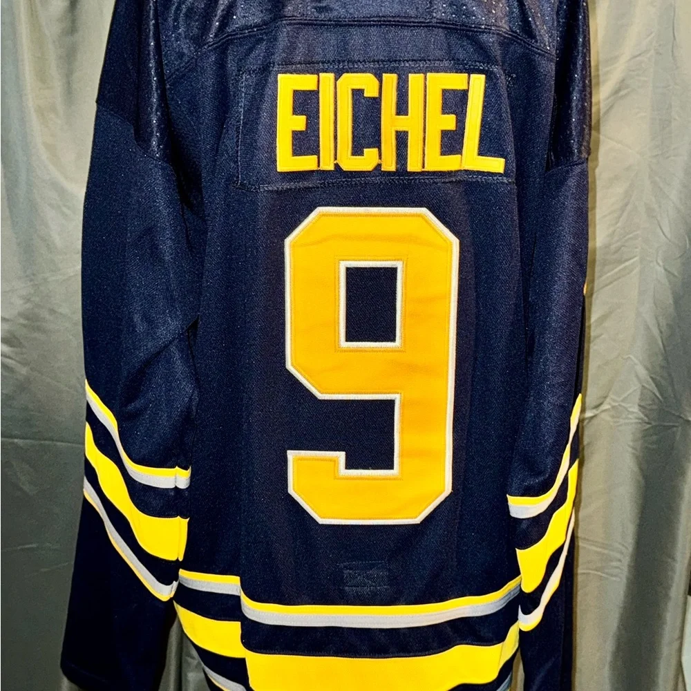 Jack Eichel Buffalo Sabers Adidas Navy and Yellow NHL Jersey